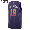 Barn Phoenix Suns Tröja Yuta Watanabe Nike 2023-24 City Edition Lila Swingman